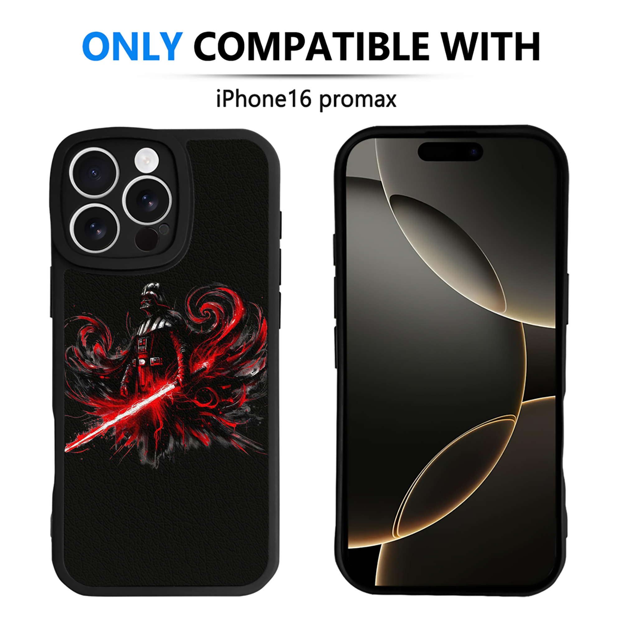 （画像用） スター・ウォーズ Star Wars 【iPhone 16シリーズ対応】シリコンスマホケース（レザー調） 材質：シリコン